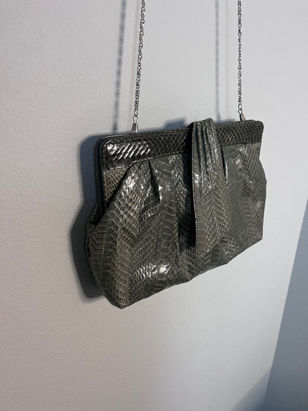 Vintage 1980 J. Renee Snakeskin Crossbody Bag